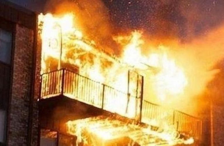 В Кривом Роге горел многоэтажный дом