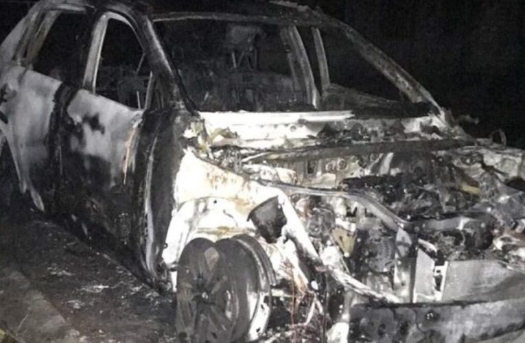 В Никопольском районе горел автомобиль